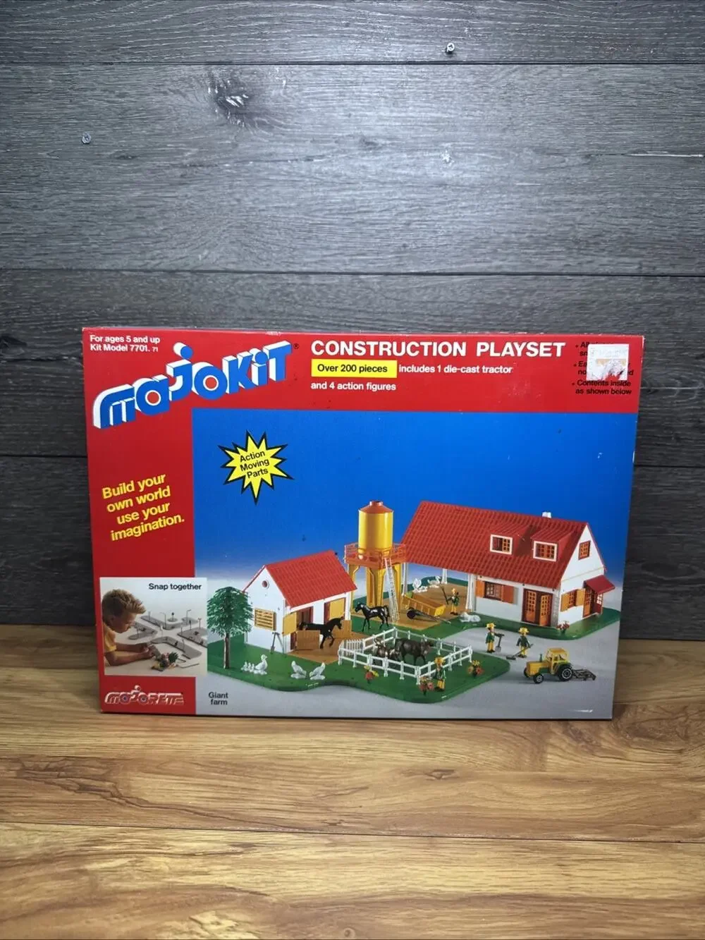 Majorette Majokit France Construction Playset Giant Farm Kit – 200 Pieces New